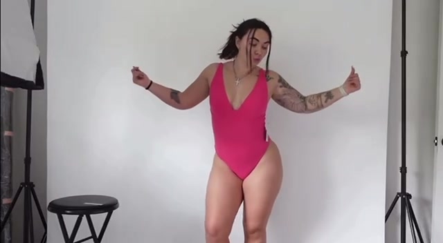 Abby Berner try on lingerie…