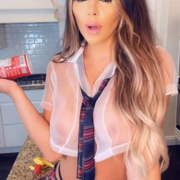 Juli Annee Slutty School Girl Striptease Video Leaked