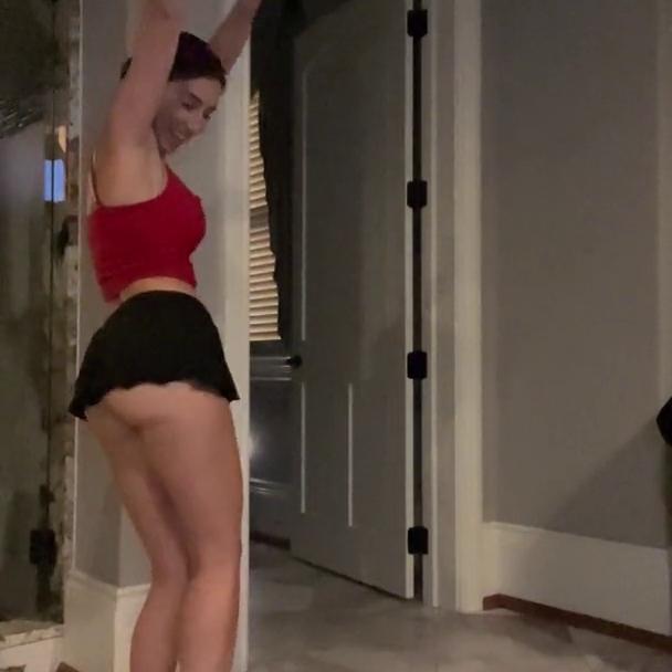 Christina Khalil Braless Bedtime Tease Video Leaked