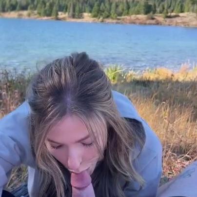 ThePrincessJess Outdoor Blowjob Cum Swallow Video Leaked